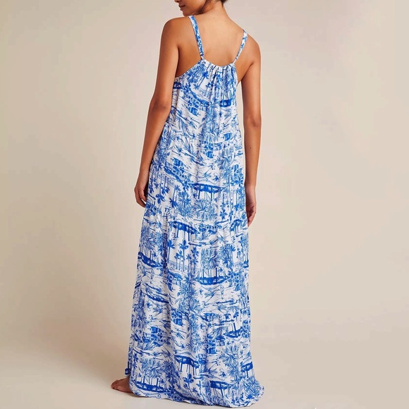 Anthropologie Tropical Tiered Cover-Up Dress - Picture 2 of 6